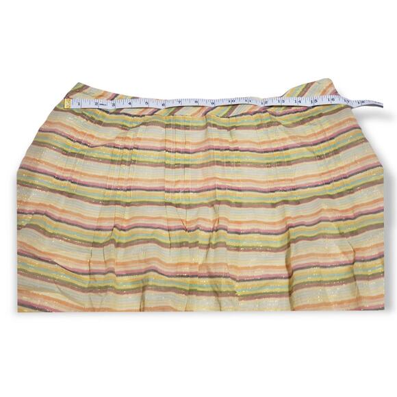 Cynthia Steffe Stripped Pastel Skirt - 2 Skirts in 1 - Size 10 - Picture 6 of 7
